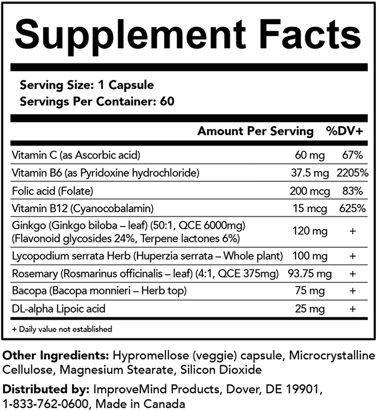 Supplement Facts Panel